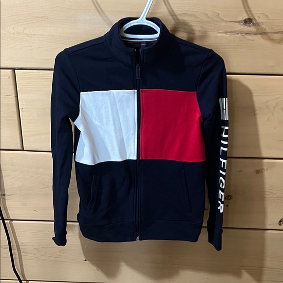 Tommy Hilfiger Sweaters - Tommy Hilfiger Color Block Navy Jacket